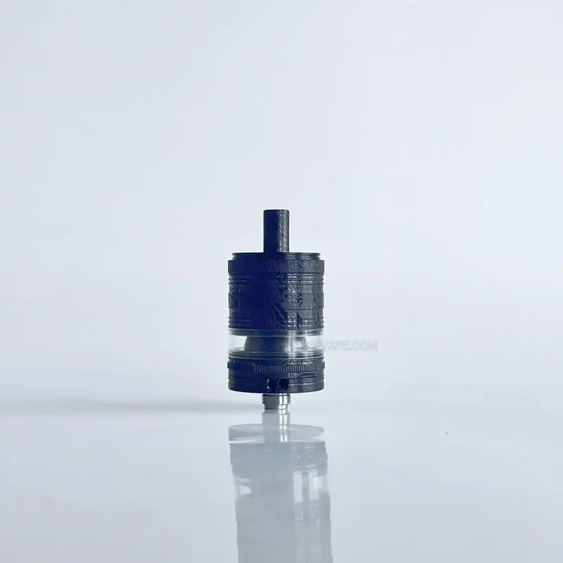 RekaVape Old School Ost R Dama Style MTL RTA Atomizer - Black, 316SS + POM, Air Pin 1.0, 1.2, 1.5, 1.8mm, 3.5ml, 22mm Diameter