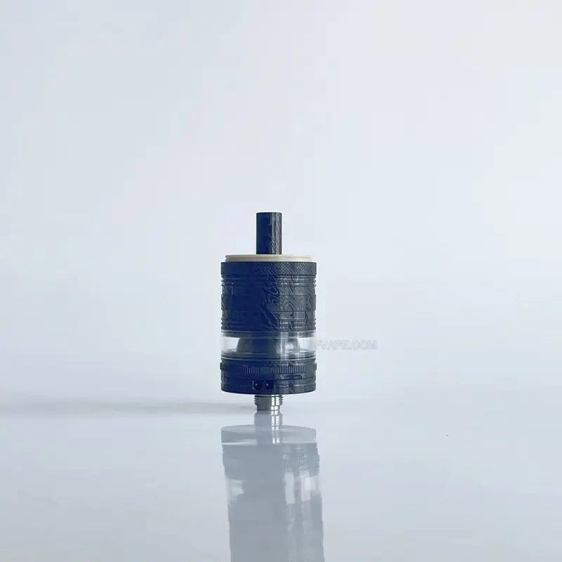 RekaVape Old School Ost R Dama Style MTL RTA Atomizer - Black, 316SS + PEEK, Air Pin 1.0, 1.2, 1.5, 1.8mm, 3.5ml, 22mm Diameter