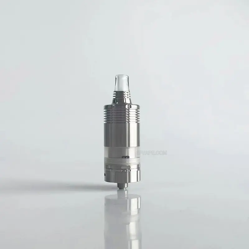 RekaVape By-ka V9+ Plus Style MTL RTA Rebuildable Tank Atomizer - Silver, 5.0ml, Air Pins 1.2 / 1.4 / 1.7mm, 22mm Diameter