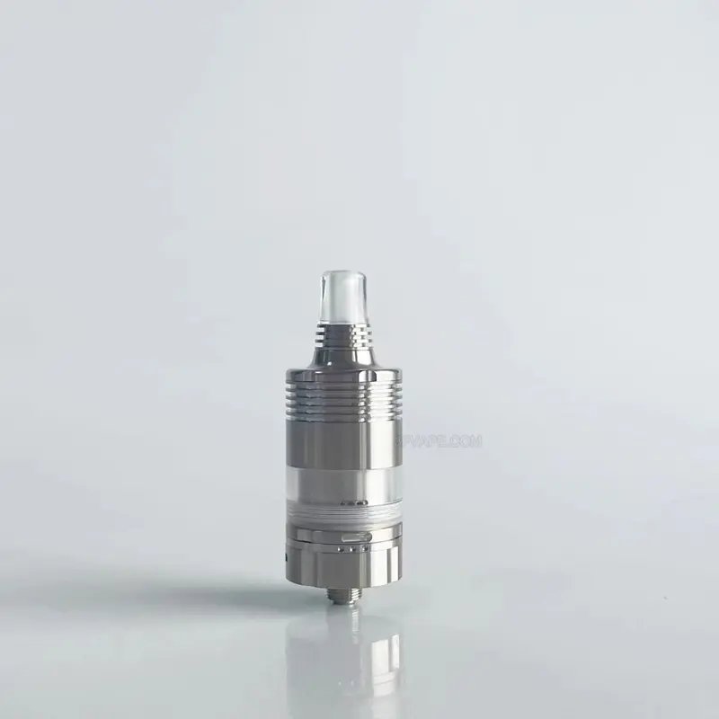 RekaVape By-ka V9+ Plus Style MTL RTA Rebuildable Tank Atomizer - Silver, Nano 3.0ml, Air Pins 1.2 / 1.4 / 1.7mm, 22mm Dia