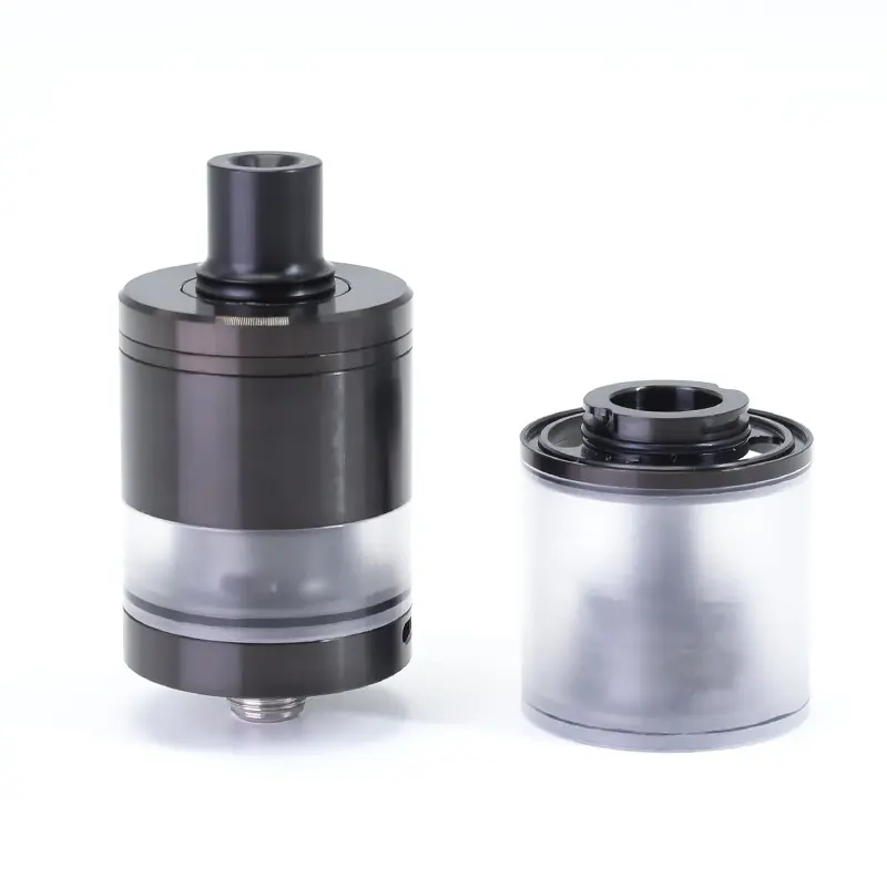 SXK Calibre Style MTL / RDL RTA Tank - Black, 4.5ml, Air Pin 0.8, 1.0, 1.2, 1.5, 1.8, 2.0, 2.5, 2.8, 3.0, 3.5mm, 23mm Diameter