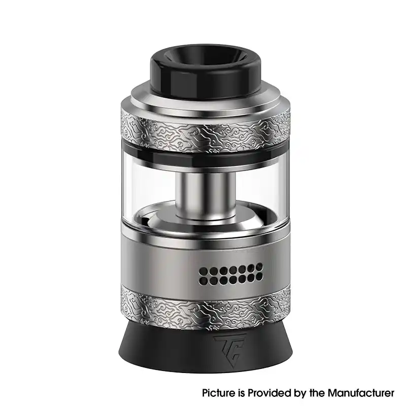 Authentic Thunder Cloud ThunderCloud x Coilturd AN Rebuildable Tank Atomizer RTA - Silver LE, 3.5ml / 4.5ml, 25mm Diameter