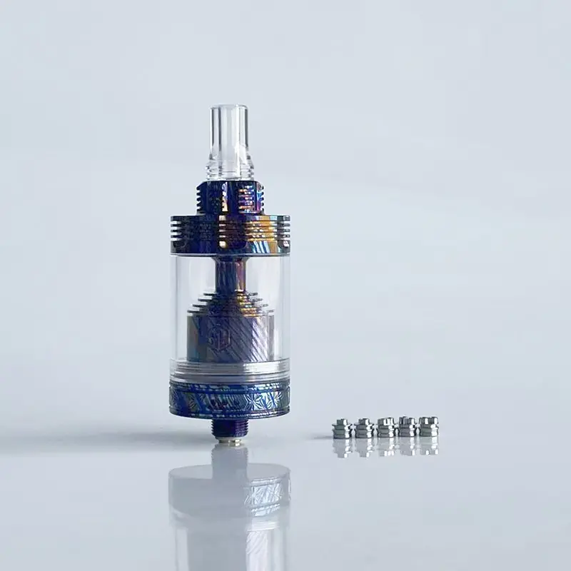 Rekavape Four One Five 415V2 415 V2 Style MTL RTA Atomizer - Titanium Damascus, 4ml, 22mm, Diameter