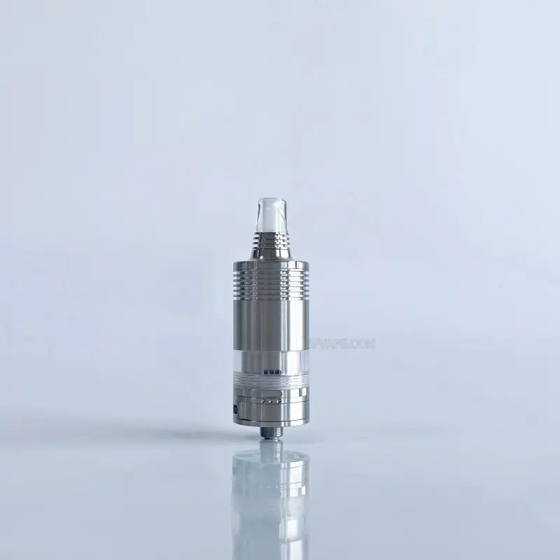 RekaVape By-ka V9 Style RTA Rebuildable Tank Atomizer w/ Combi Tank Tube - Silver, 5.0ml, Air Pins 1.2 / 1.4 / 1.7mm, 22mm Dia