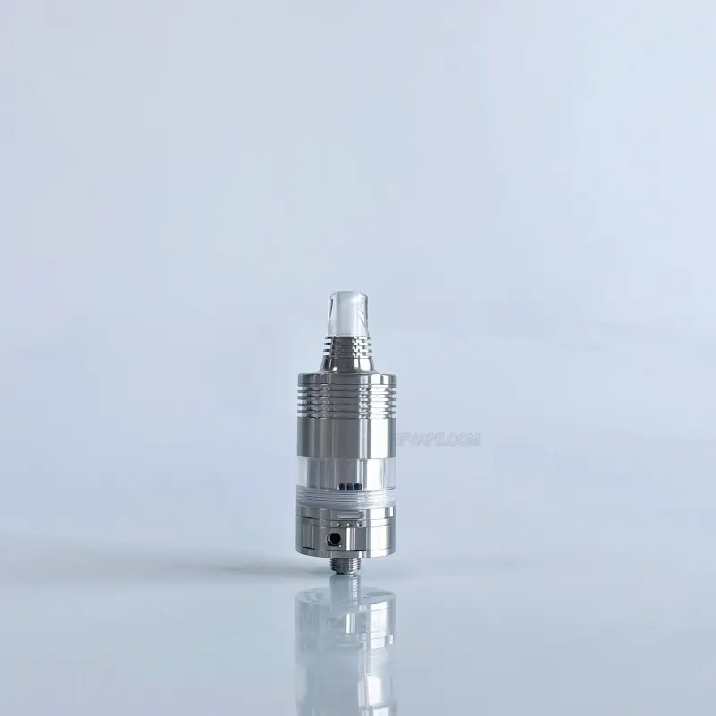 RekaVape By-ka V9 Style RTA Rebuildable Tank Atomizer w/ Combi Tank Tube - Silver, 3.0ml, Air Pins 1.2 / 1.4 / 1.7mm, 22mm Dia