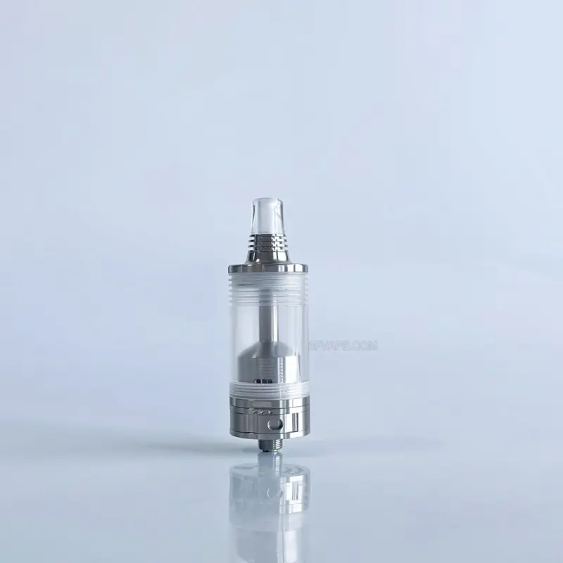 RekaVape By-ka V9 Style RTA Rebuildable Tank Atomizer - Silver, 5.0ml, Air Pins 1.2 / 1.4 / 1.7mm, 22mm Diameter