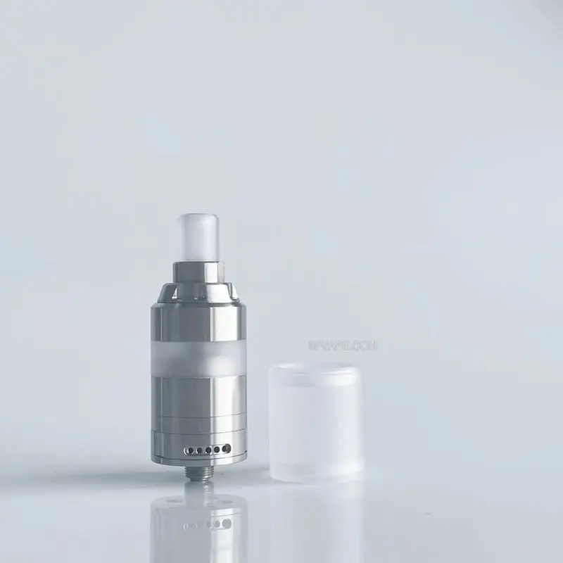 RekaVape KA V8 Style RTA Rebuildable Tank Atomizer w/ Full Tank Kit - Silver, 316 Stainless Steel, 5ml, 22mm Diameter