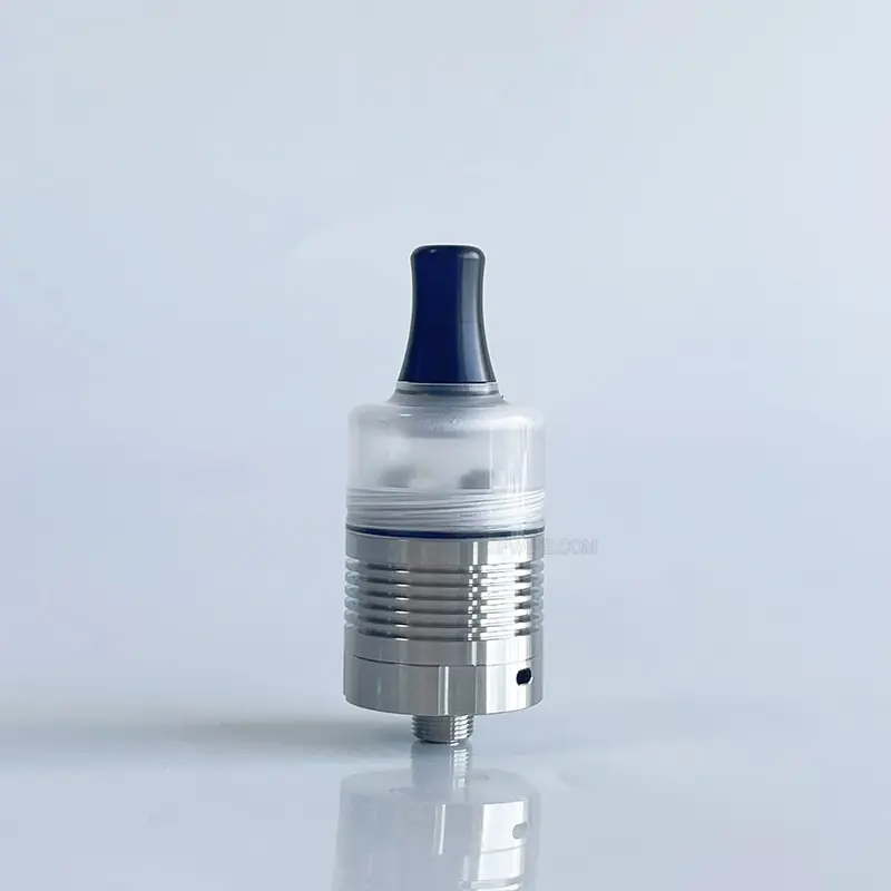 RekaVape Caiman V.5 Style RDA Rebuildable Dripping Atomizer - Silver, 316SS, Air Pins 1.2mm / 1.4mm / 1.7mm, 22mm
