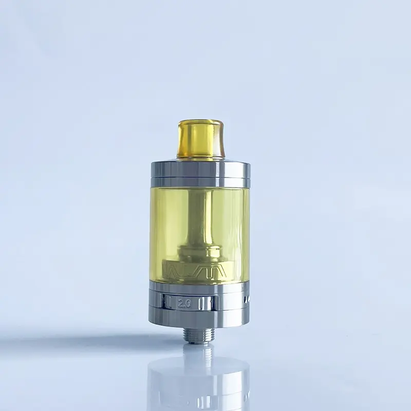 Rekavape VWM Imperia Style RTA Rebuildable Tank Atomizer - Silver, 316 Stainless Steel + PEI, 5ml, DL / MTL Air Plate, 22mm