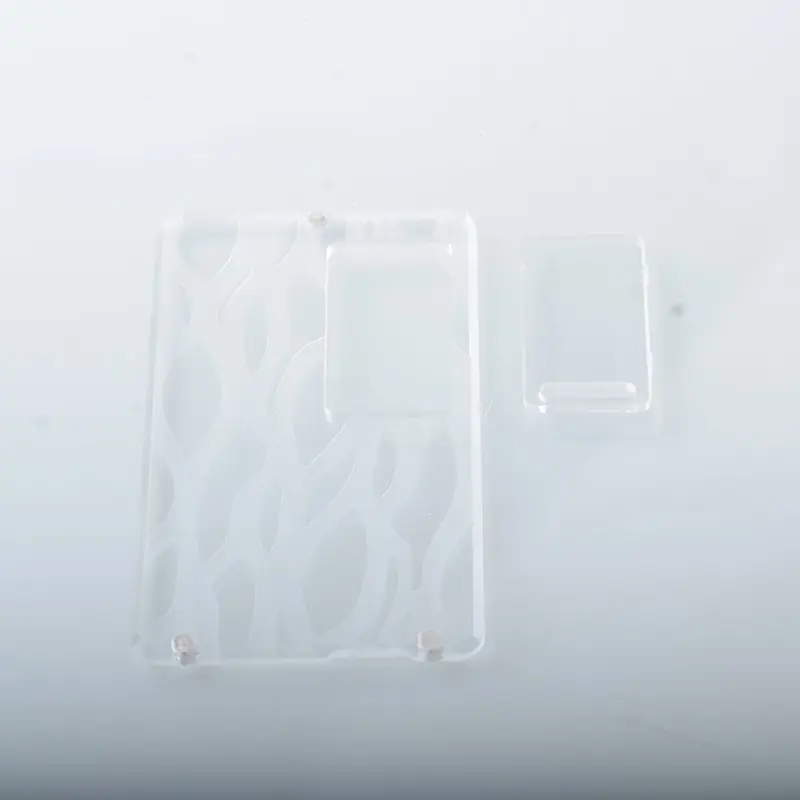 AuthenticMK MODS Engraved Front + Back Panels with Inner Plate for dotMod dotAIO V2 - Pattern B Clear
