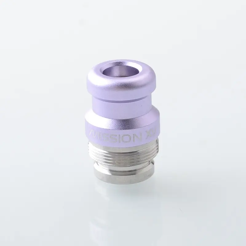 Rekavape Mission XV KB2 Style Replacement Integrated Drip Tip + Button Set for dotMod dotAIO V2 Pod - Purple, Glow-in-the-Dark
