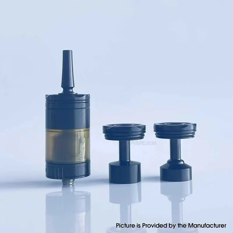 Rekavape Diplomat V1.5 Style MTL RTA Atomizer - Black, 316SS + PC / PEI, 6.2ml, 3 PCS Air Pins:1.2, 1.5, 1.8mm, 23mm