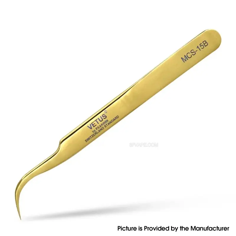 Authentic VETUS MCS-15B Tweezers - Gold