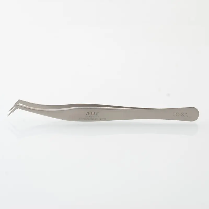 Authentic VETUS 30-SA Tweezers Hyperfine High Precision Non-magnetic Anti-acid Pincers Eyelashes Tweezers