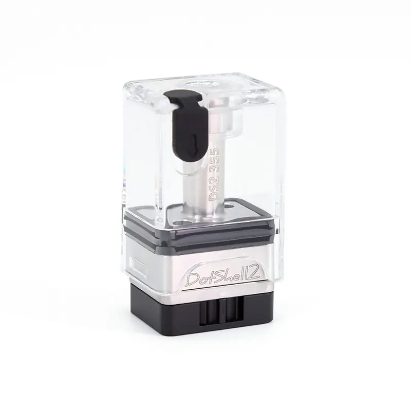 SXK DotShell 2 DotShell2 Style RBA Tank Kit for dotMod dotAIO V1 / V2 AIO Pod - Silver, 1.0, 1.2, 1.5, 2.0, 2.5, 3.0, 3.5, 4.8mm