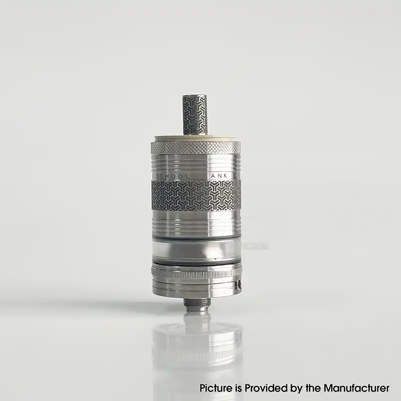 Rekavape Monarchy OST-R Moyard Style MTL RTA Atomizer - Silver, 316SS + PEEK + PCTG, 3.5ml, Air Pin 1.0, 1.2, 1.5, 1.8mm, 22mm