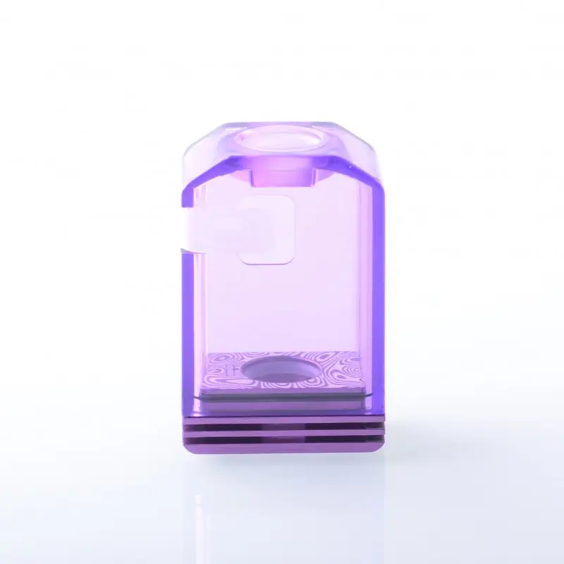 Authentic Veepon Tita X2 Boro Tank for BB / Billet / Boro Mod - Damascus + Purple, Stainless Steel + PCTG