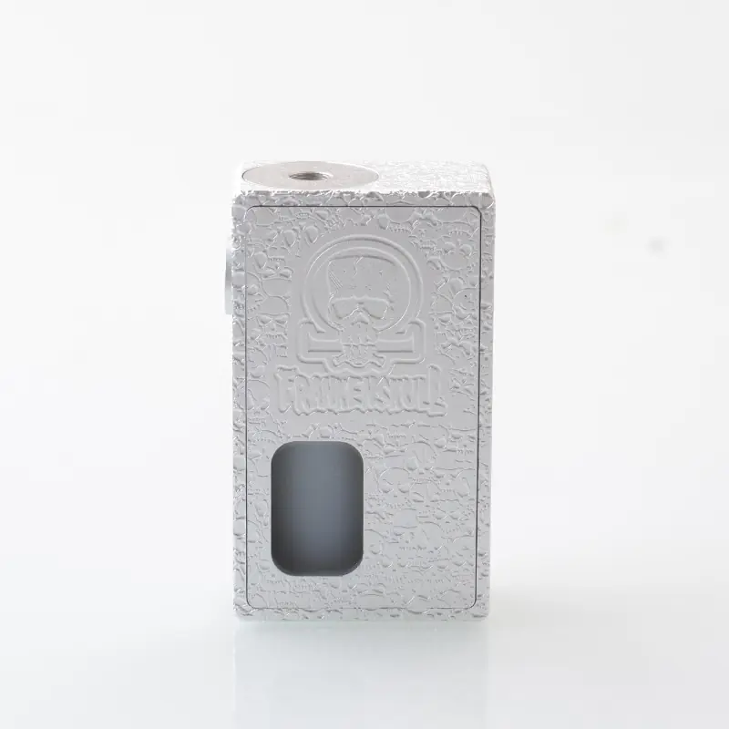 FrankenSkull Style Squonk BF Mechanical Box Mod with 6ml Bottle - Silver Hellion Basic, Aluminum Alloy, 1 x 18650
