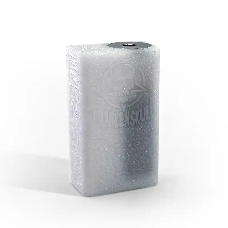 SXK FrankenSkull Style Squonk BF Box Mod - White, POM, 1 x 18650