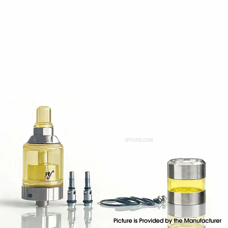 Rekavape BY-KA V.11 V11 Style MTL RTA Atomizer Nano Set - Silver, 316SS + PEI, 3.5ml, Air Pins 1.2 / 1.4 / 1.7mm, 23mm Diameter