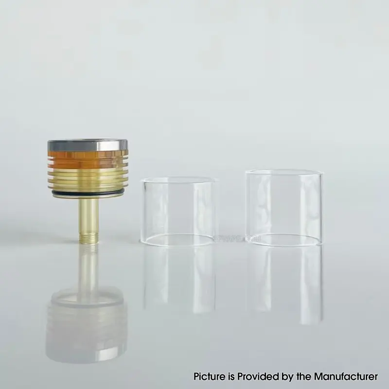 Rekavape Replacement Long Top Full Tank Tube Se for Kuma / Vico Style RTA - Brown, Stainless Steel + PEI + Glass