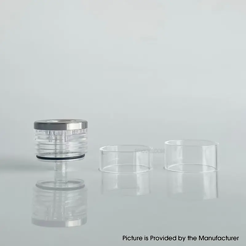 Rekavape Replacement Short Top Full Tank Tube Se for Kuma / Vico Style RTA - Translucent, Stainless Steel + PCTG + Glass