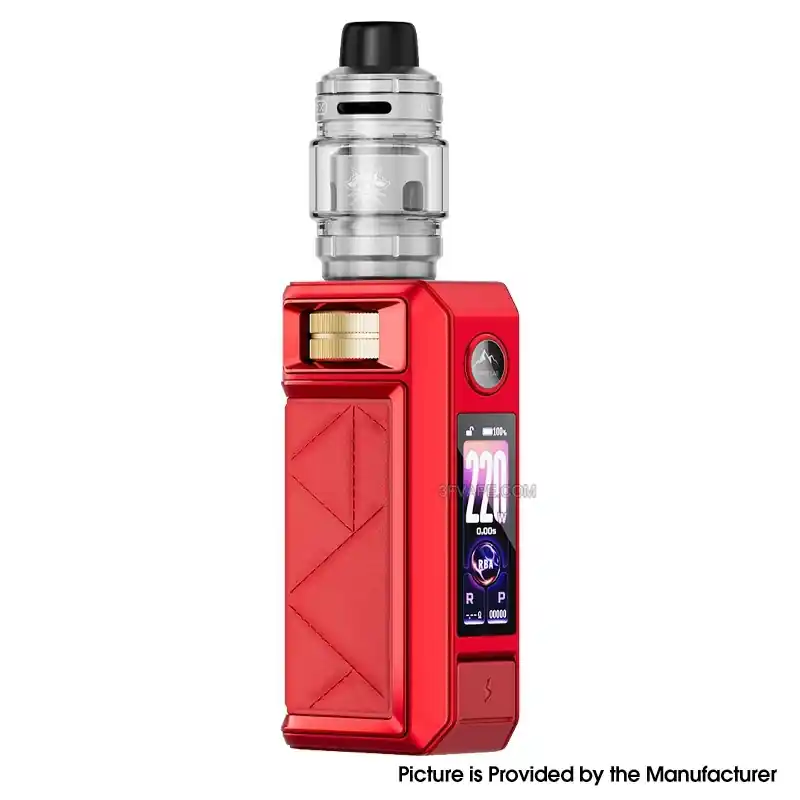 [Ships from Bonded Warehouse] Authentic VOOPOO Drag 6 220W Mod Kit with Uforce-X Tank II - Red, 4400mAh, VW 5~220W, 5ml