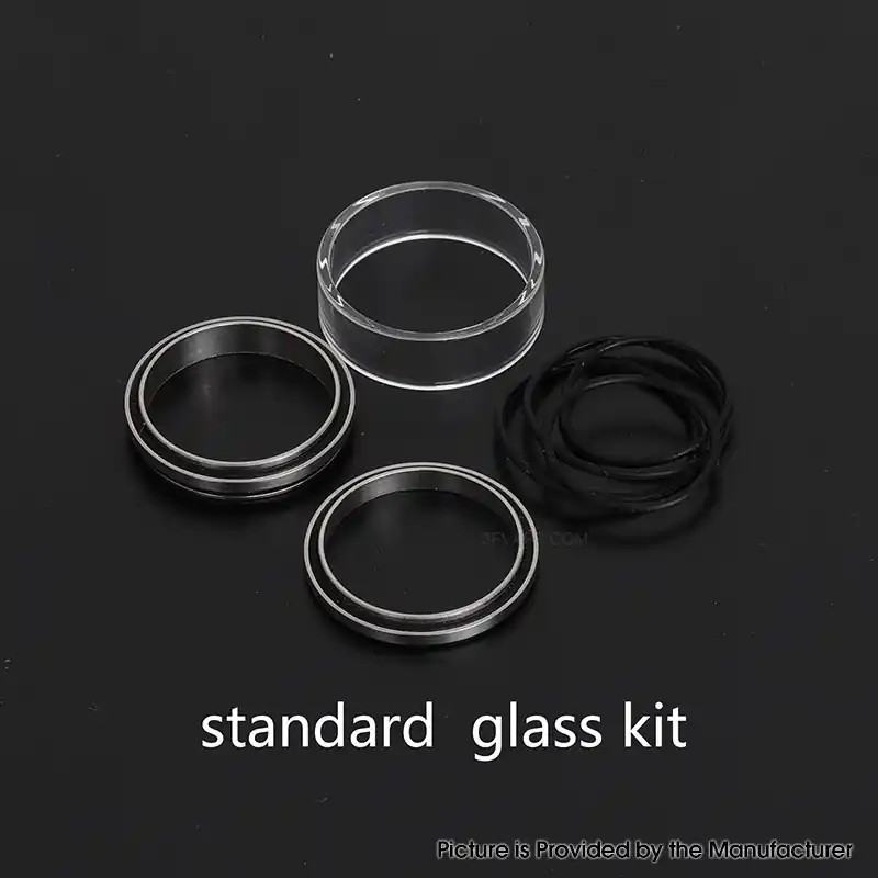 YFTK Standard Glass Kit for Four One Five 415 Virtuous Style 22mm RTA - Transparent