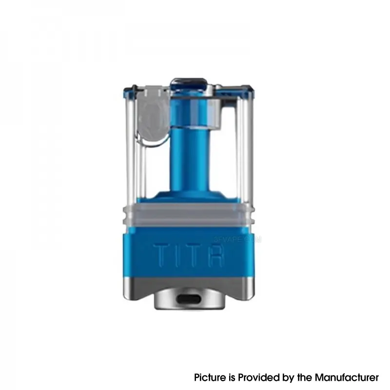 Authentic Veepon Tita RBA Tank Kit for DotAio / Tita AIO - Blue, 5 PCS Pins 1.0, 1.5, 2.0, 2.5, 3.0mm, 3.0ml