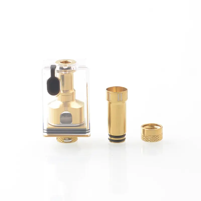 NT2U Style RBA Tank Full Kit for Boro / Billet / DotAIO V1 / V2 - Gold, 1.0 / 1.2 / 1.5 / 2.0 / 2.5 / 3.0 / 3.5 / 4.0mm