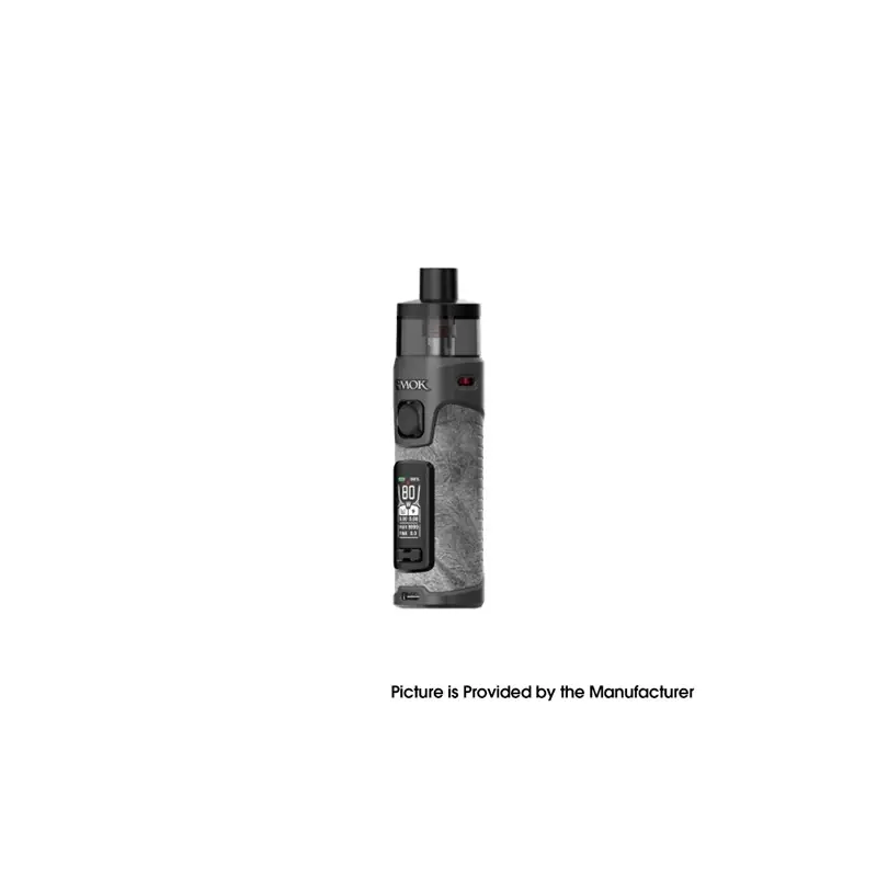 [Ships from Bonded Warehouse] Authentic SMOK RPM 5 Pod Mod Kit - Grey Leather, 2000mAh VW 5~80W, 6.5ml, 0.15ohm / 0.23ohm