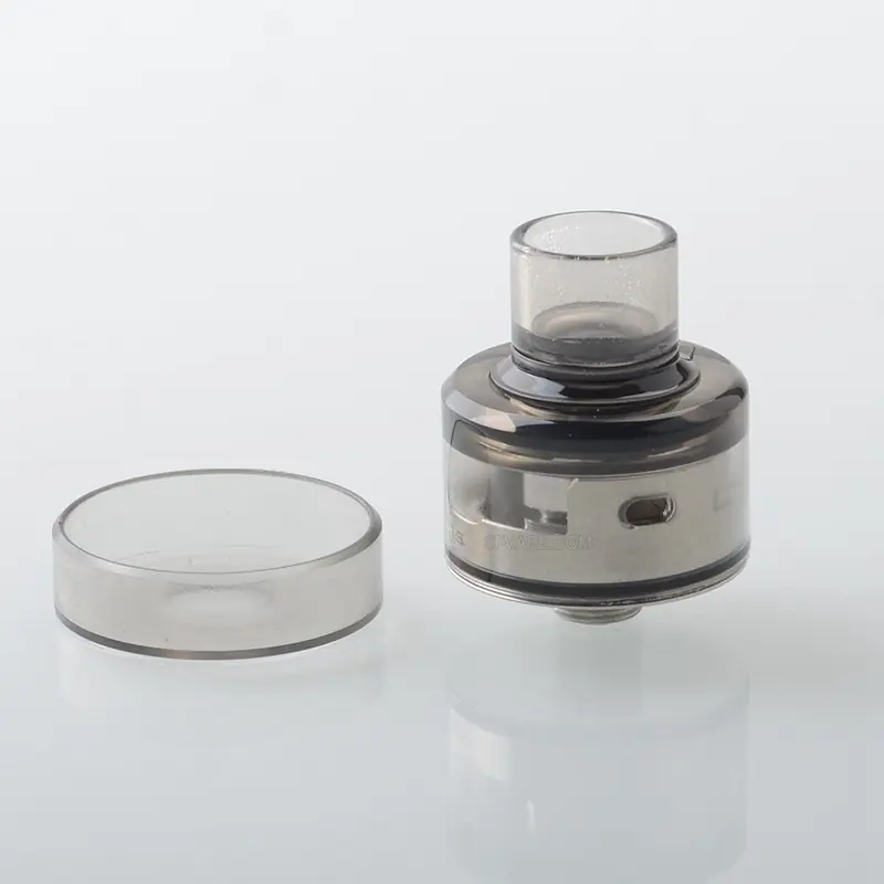 Monarchy P22 Style RDA Rebuildable Dripping Atomizer w/ BF Pin - Silver + Translucent Black, 22mm Diameter