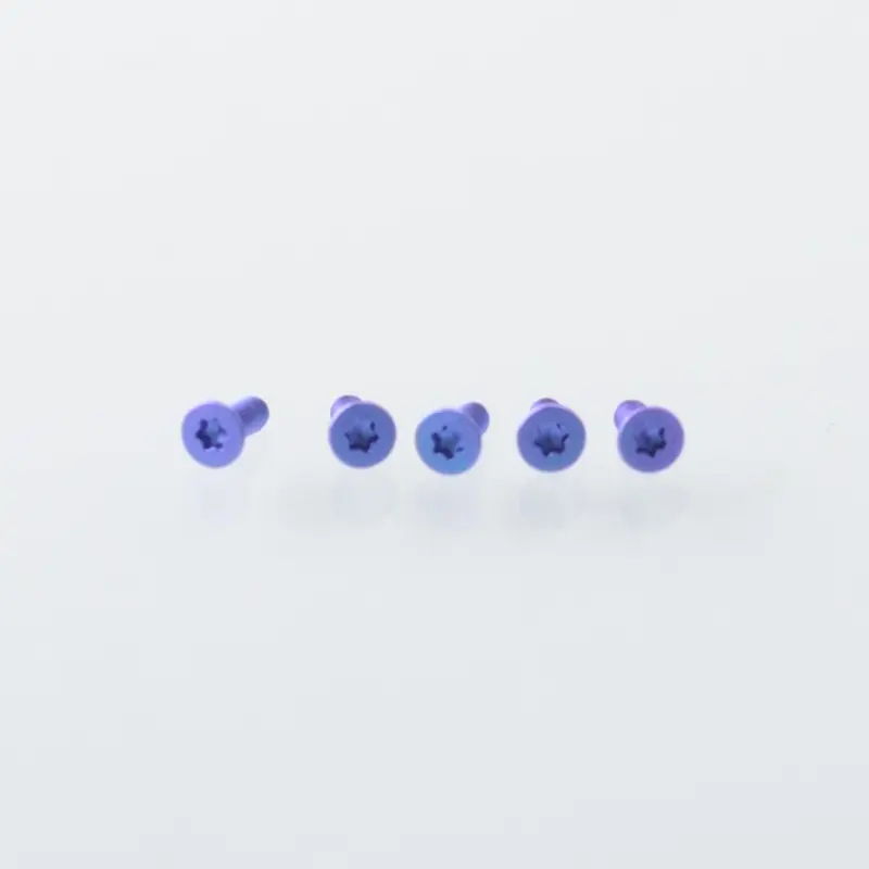 Authentic MK MODS Replacement Titanium Screws for dotMod dotAIO V1 / V2 Pod - Blue Purple (5 PCS)