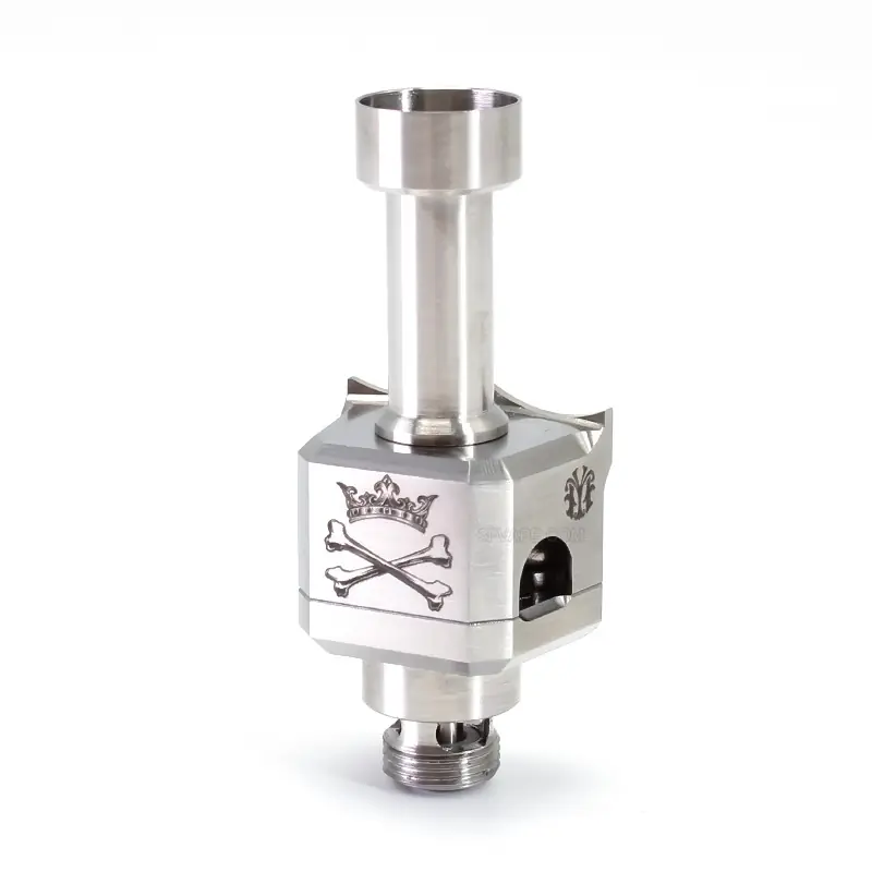 SXK Monarchy Mobb TC Style RBA Bridge for Billet / BB / Boro Tank - Silver, 7 PCS Air Pins 1.0, 1.5, 2.0, 2.5, 3.0, 3.5, 4.0mm