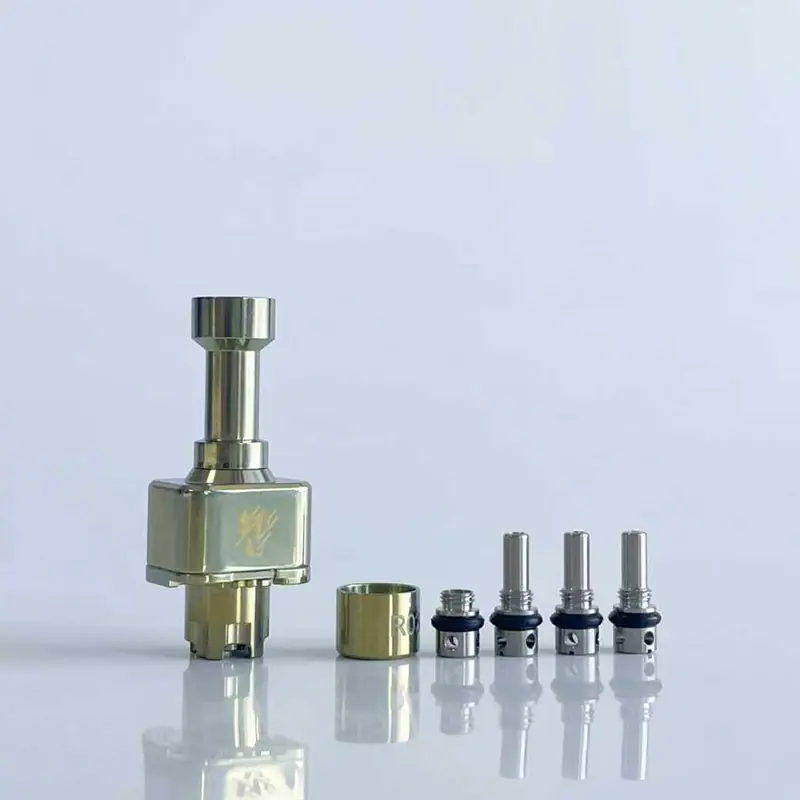 Rekavape BY-KA Style RBA Bridge Full Set for Billet / BB / Boro Box Mod - Gold, Titanium Alloy, 1.0, 1.2, 1.4, 1.7, 3.0mm