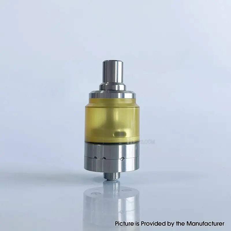 Rekavape Steam Tuners Edge Style MTL / DL RTA Atomizer - Silver + Brown, Air Pin 0.8, 1, 1.2,1.5, 1.8, 2, 2.5, 3mm, 2.8ml, 22mm