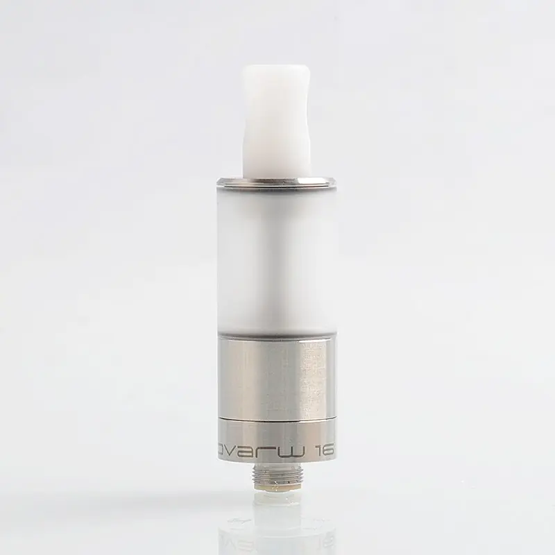 Dvarw Style 16 FL MTL RTA Rebuildable Tank Atomizer - Silver, 316 Stainless Steel, 2ml, 16mm Diameter