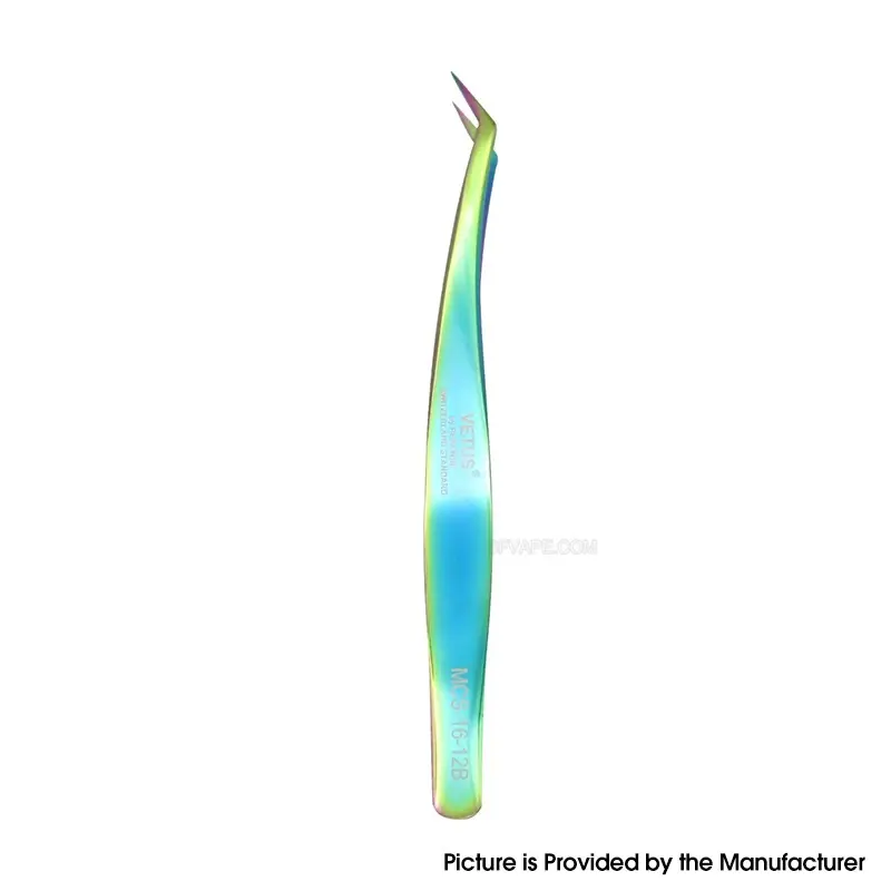Authentic VETUS MCS-16-12B Lash Tweezers - Rainbow