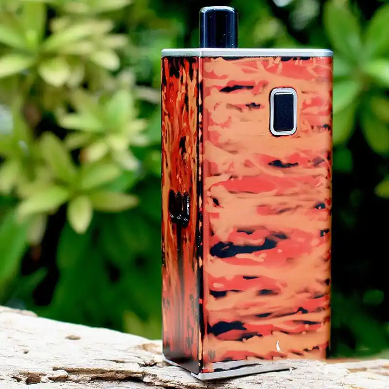 Authentic Veepon Tita AIO 60W All-In-One System - Army Red, VW 1~60W, 1 x 18650, VW 1~60W, 0.25ohm / 0.6ohm, 2.7ml