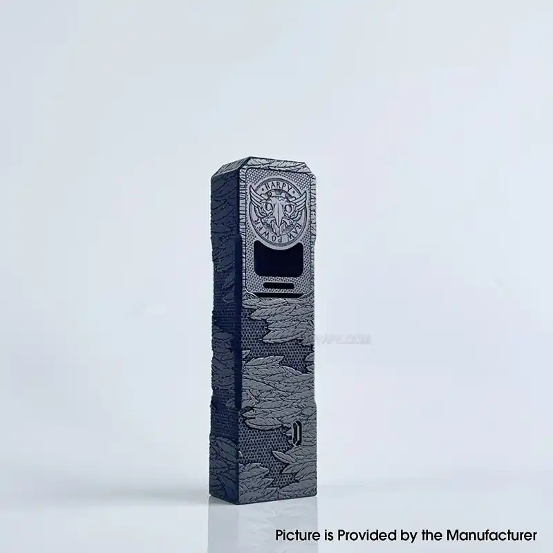Rekavape Harpy Coffin Style DNA60 60W Boro Mod - Full Black, VW 1~60W, 1 x 18650, Compatible with BB / Boro Tank, Evolv DNA60