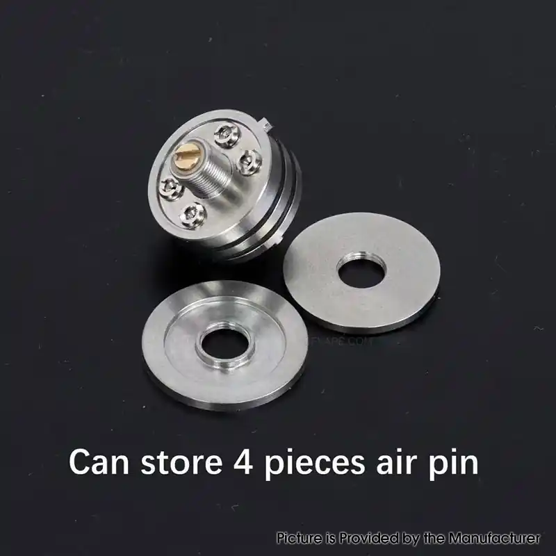 YFTK Thin Base Deck V3 for Flash e-Vapor V4.5S+ / V4.5 Style 23mm RTA - Silver