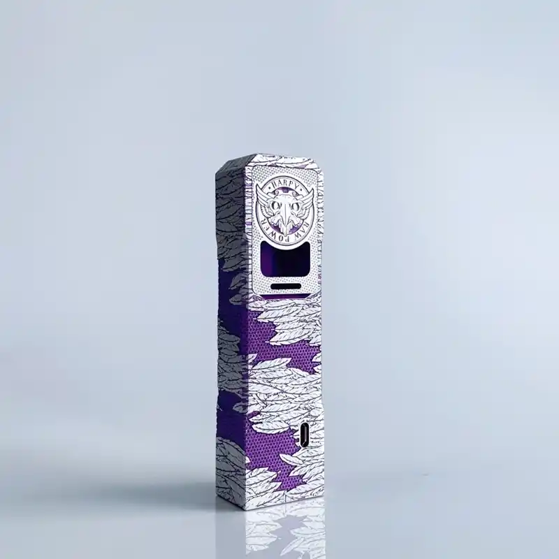Rekavape Harpy Coffin Style DNA60C 60W Boro Mod - Silver Purple, 1~60W, 1 x 18650, Compatible with Boro Tank, Evolv DNA60C Chip