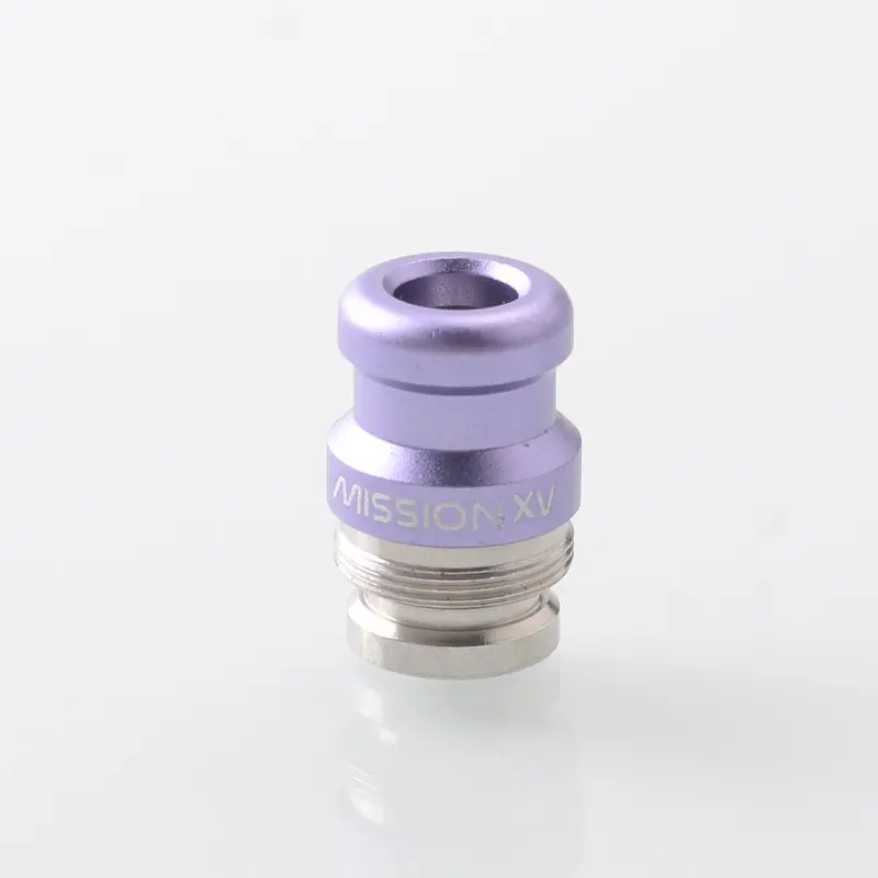 Mission XV DotMission Style Threaded Drip Tip for dotMod dotAIO V1 / V2 Pod - Purple, SS + Aluminum