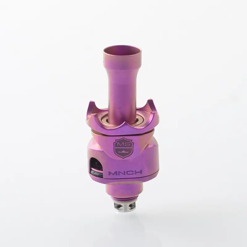 Monarchy MOBB MS Scepter Style RBA Bridge for Billet / BB / Boro Mod - Purple, Titanium Alloy, Air Pin 2.5 / 3 / 3.5 / 4mm