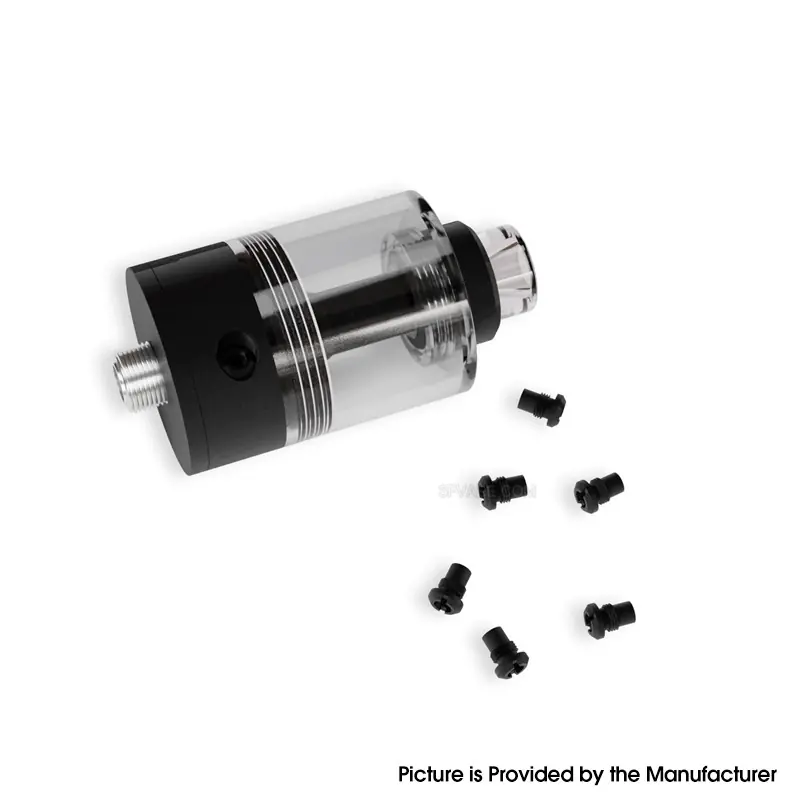 SXK Empire V Style RTA Rebuildable Tank Atomizer - Black, 3.5ml, Air Pin 0.8 / 1 / 1.2 / 1.4 / 1.6 / 1.8 / 2.0mm, 23mm Diameter