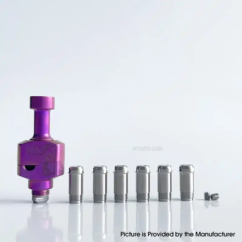 Rekavape Wick'd Bridg'D Alpha Style RBA Bridge for Billet / Boro Mod - Purple, Titanium, Air Pin 1.2, 2, 2.5, 3, 3.5, 4, 4.5mm