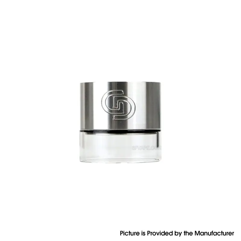 Authentic GD MODS MD-01 MTL / DL RTA Replcement Glass Steel Tank Tube - Silver, 5.5ml
