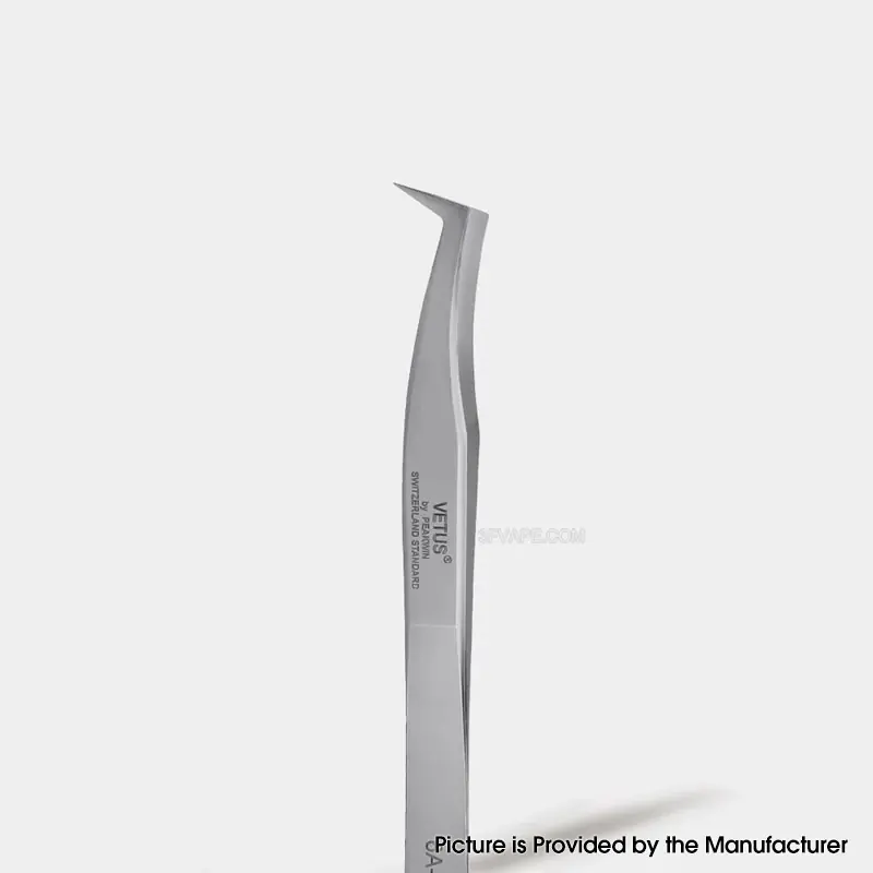 Authentic VETUS 6A-SA Type SS Sharp Hooked Points High Precision Stainless Tweezers