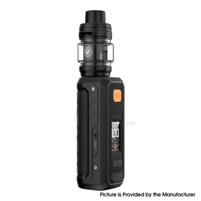 [Ships from Bonded Warehouse] Authentic Vaporesso Armour Ultra 100W Box Mod Kit - Obsidian Black, 5500mAh, 6ml, 0.2ohm / 0.4ohm