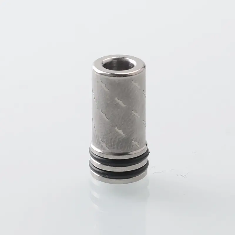 Monarchy Inverted Lazy Style 510 Drip Tip for RDA / RTA / RDTA Atomizer - Silver